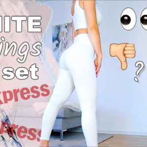 New NON FRONT SEAM sets! // WHITE leggings good or bad? Size S-XL