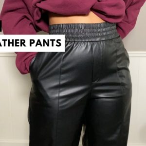 FINDING THE BEST FAUX LEATHER PANTS FOR CURVY WOMEN | ZARA vs. LEVI’S vs. H&M vs. MANGO and more