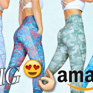 BEST Printed Pocket Leggings on Amazon! 15$ // 100% PERFECT // Free leaper leggings