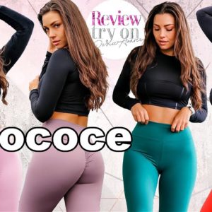 *IWUPARTY* 15$ AOCOCE buttery soft scrunchy booty leggings Review Try on Haul