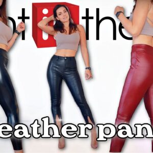Lightinthebox LEATHER PANTS Review Try on Haul