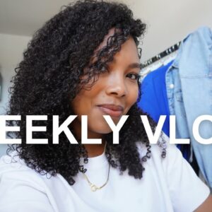 Weekly Vlog | styling my curls, cooking at home, and designing my walk-in wardrobe