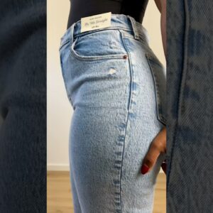 TRYING ON STRAIGHT LEG JEANS FOR CURVY PETITES. FULL REVIEW ON MY CHANNEL