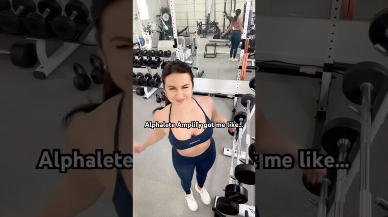 New Alphalete Amplify got me like… #shorts